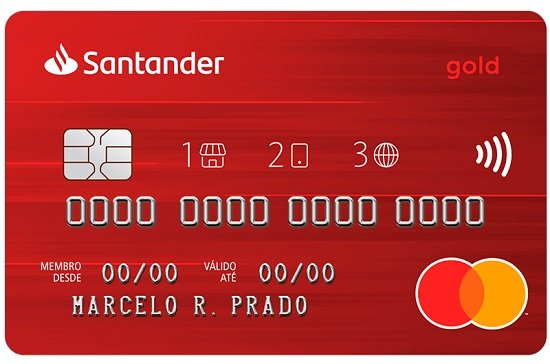 Onde fica o número da conta no cartão Santander